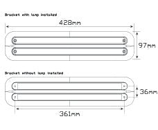 LED Autolamps 380BAR12 Stop/Tail and Indictor Strip Light - R&M Trailer Spares380BAR12