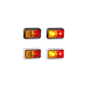 LED AUTOLAMPS 58 SERIES Plug In AMBER/RED LED Clearance Light - R&M Trailer Spares58ARMCSB