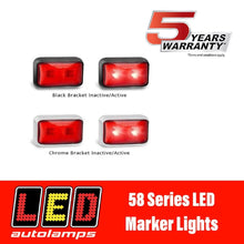 Load image into Gallery viewer, LED AUTOLAMPS 58 SERIES RED LED Marker Light - R&amp;M Trailer Spares58RM