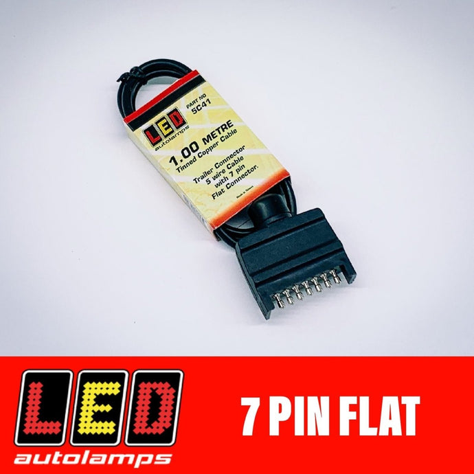LED AUTOLAMPS 7 PIN FLAT PLUG IN HARNESS - R&M Trailer Spares5C41