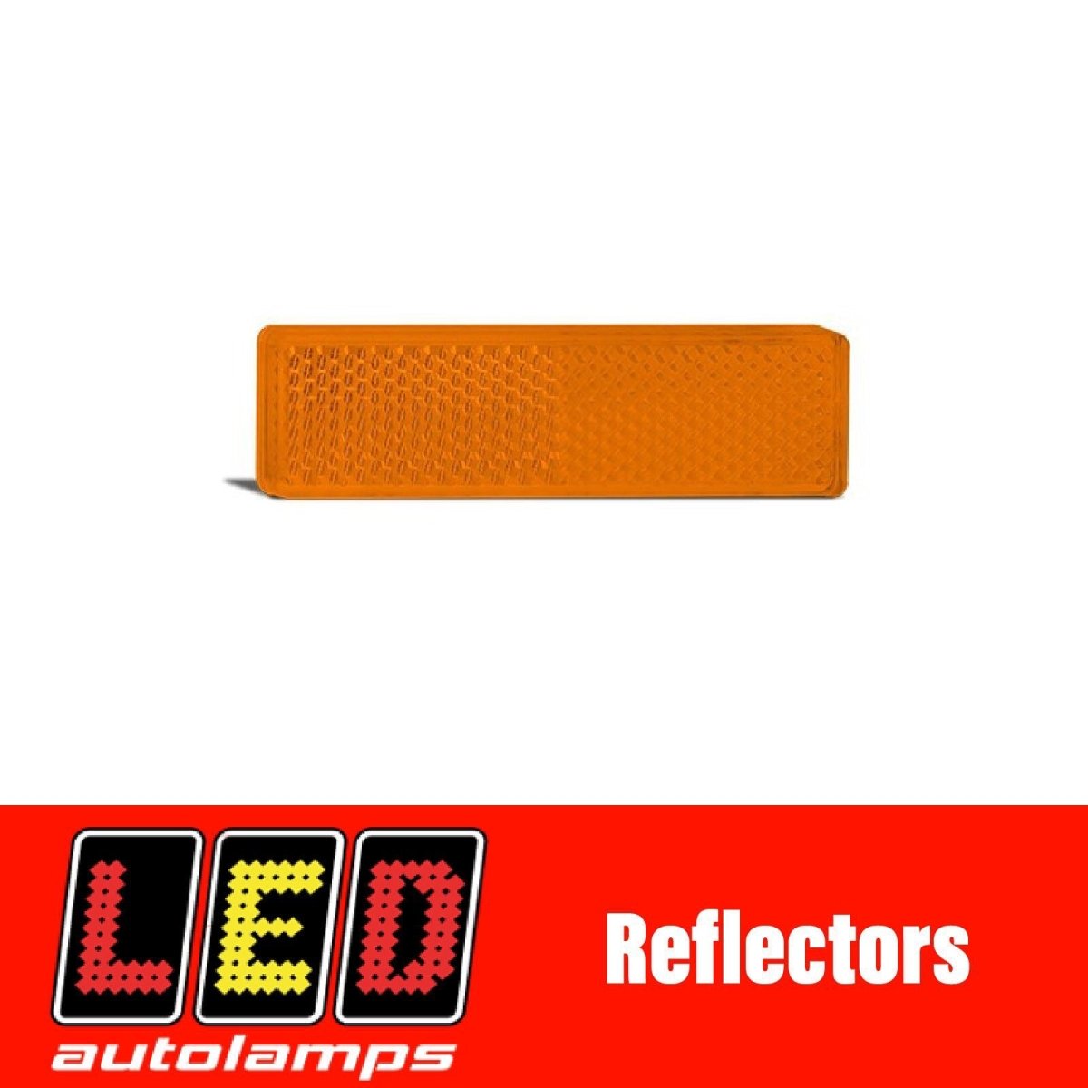 LED AUTOLAMPS AMBER REFLECTOR PAIR - R&M Trailer Spares7030A