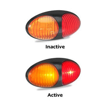 Load image into Gallery viewer, LED AUTOLAMPS Amber/Red Clearance Lamp Easy Fit 3M Tape 5 Year Warranty - R&amp;M Trailer Spares37ARM