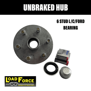 LOADFORCE 6 STUD HUB with Japanese Ford Wheel Bearings - R&M Trailer SparesLF190G