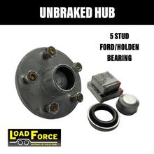 Load image into Gallery viewer, LOADFORCE UNBRAKED Ford Hub with Japanese Holden Bearings - R&amp;M Trailer SparesFH150G