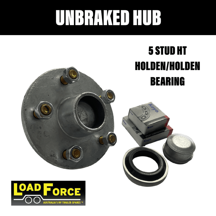 LOADFORCE UNBRAKED HT Holden Hub with Japanese Holden Bearings - R&M Trailer SparesHT150G