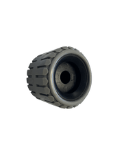 Load image into Gallery viewer, SEATRAIL 4 INCH GREY Wobble Roller 20MM Bore - R&amp;M Trailer SparesSWR