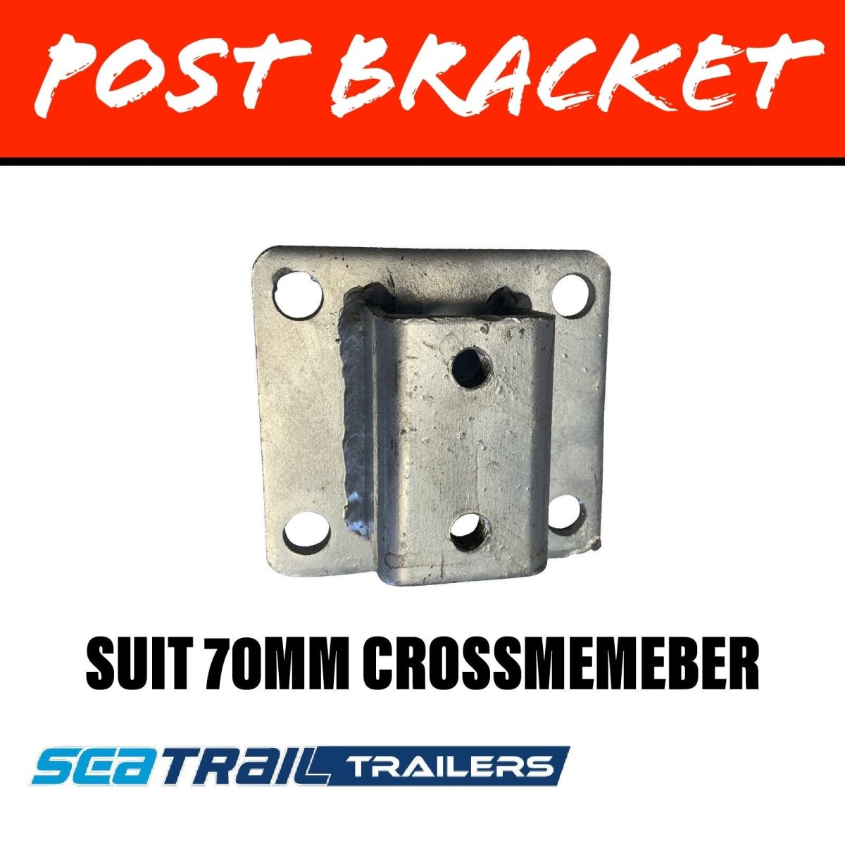 SEATRAIL 40MM SQUARE Post Bracket - R&M Trailer SparesSREB1