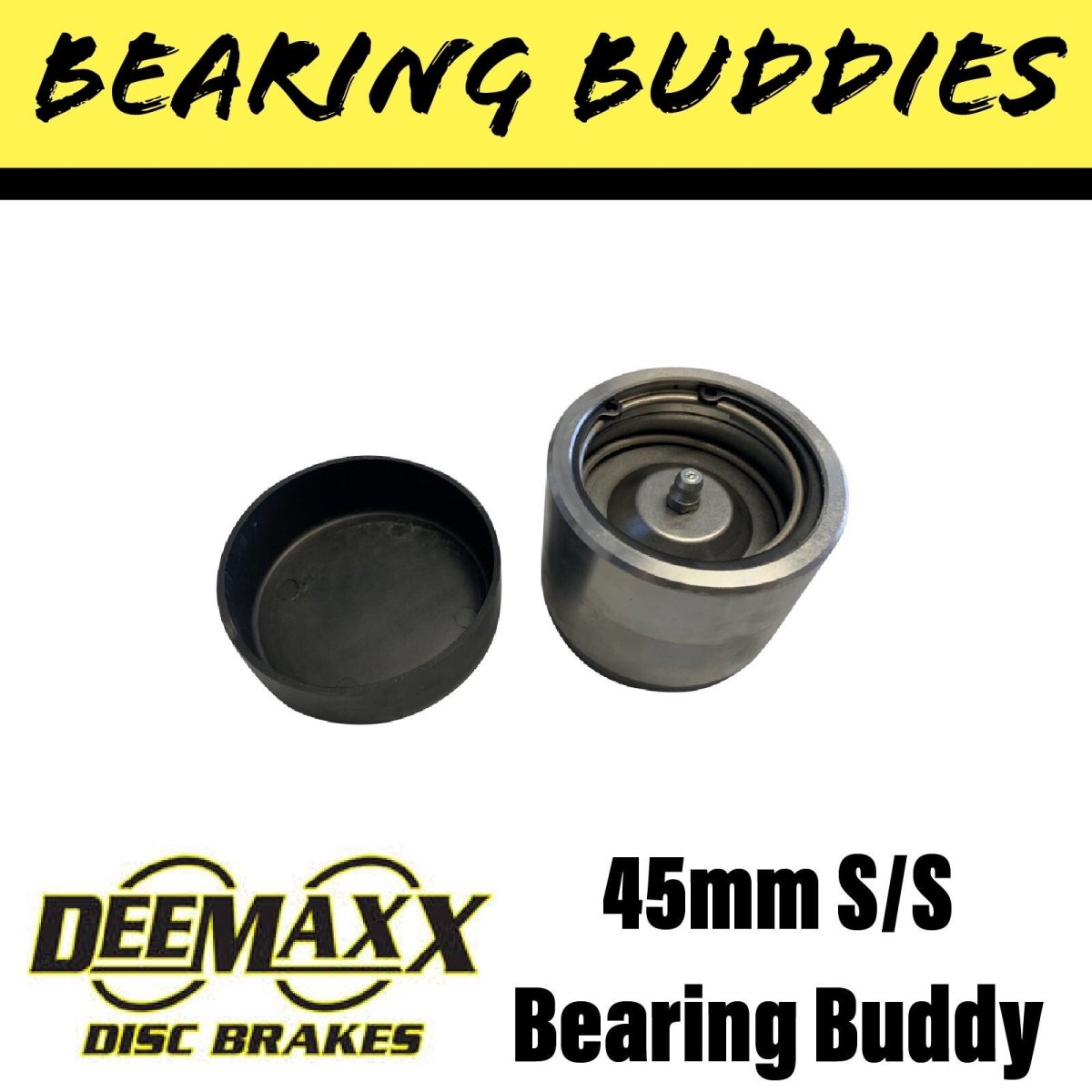 STAINLESS STEEL Bearing Buddy Suit 45MM Hub - R&M Trailer SparesBP - 45 - DX