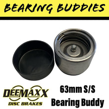 Load image into Gallery viewer, STAINLESS STEEL Bearing Buddy Suit 63MM Hub - R&amp;M Trailer SparesBP - 63 - DX